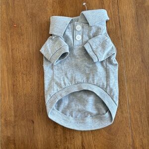 Gray Dog Shirt with Buttons - Frisco XS